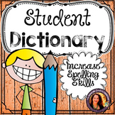 Student Dictionary:  Student Dictionary with Sight Words