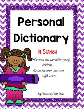 Preview of Personal Dictionary (Student Picture & Word Dictionary) in Spanish
