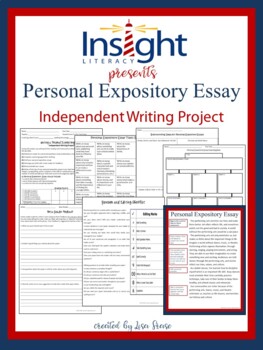 Preview of Personal Expository Essay Independent Writing Project {Texas STAAR Aligned}