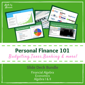 Preview of Personal Finance 101 | Introduction to Finance Bundle