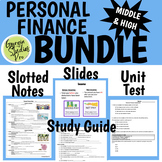 Personal Finance BUNDLE: Notes, Presentation, Study Guide,