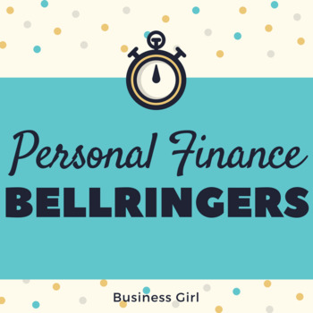 Preview of Personal Finance Bellringers