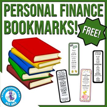Preview of Personal Finance Bookmarks | FREE!