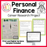 Personal Finance Career Research Project | College and Car