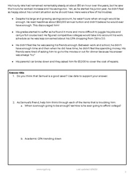 case study about personal finance