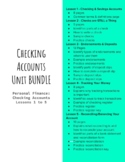 Personal Finance BUNDLE: Checking Accounts Unit - Google Slides