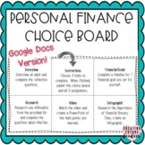 Personal Finance Choice Board High School Project - Google Docs