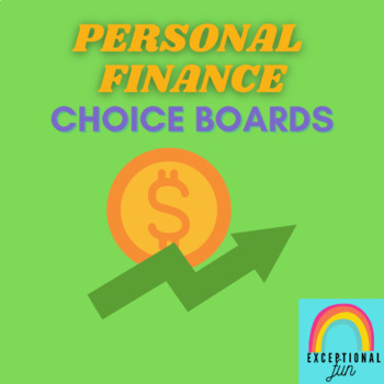 Preview of Personal Finance Choice Boards
