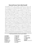 Personal Finance Common Terms #3 (Word Search)
