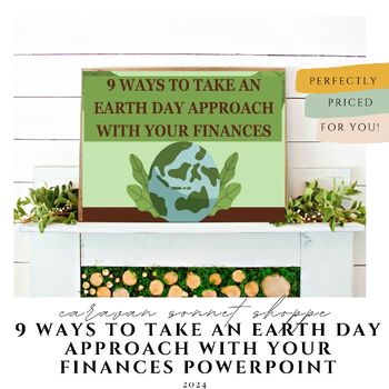 Preview of Personal Finance: Earth Day Financial Tips/Holiday/Financial Literacy/Green Tips