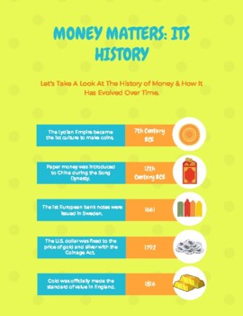 Preview of Personal Finance & Economy - History of Money Timeline