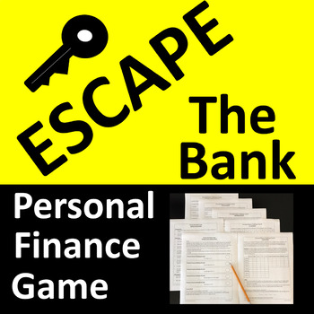 Preview of Personal Finance Game Fun Escape Activity