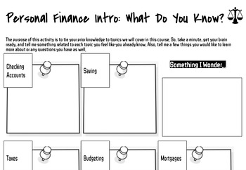 Preview of Personal Finance- Get to Know You