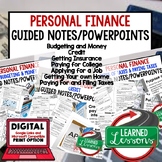 Personal Finance Guided Notes & PowerPoint,  Economic Note