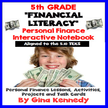 Preview of 5th Grade Financial Literacy, Personal Finance Math Unit 5.10