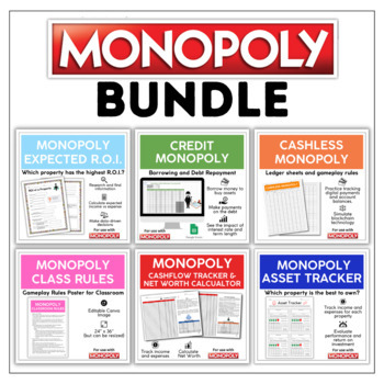 Preview of Personal Finance Lessons through Monopoly | Bundle