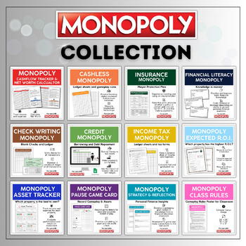 Preview of Personal Finance Lessons through Monopoly | Full Resource Collection