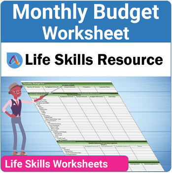 Preview of Budgeting SPED Life Skills Worksheet for Teaching Personal Financial Literacy