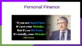 Personal Finance Presentation - Credit, Budgets, Compound 