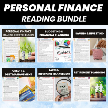 Preview of Personal Finance Reading Comprehension Bundle | Financial Literacy