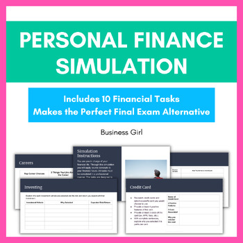 Personal Finance Simulation Semester Project by Business Girl | TpT