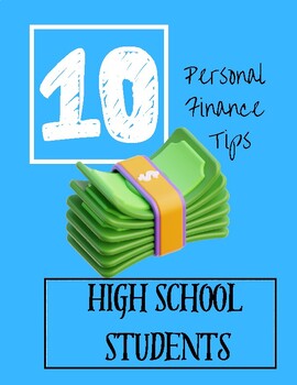 Preview of Personal Finance Tips for High Schoolers