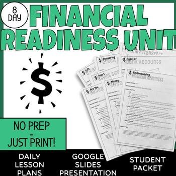 Preview of Personal Finance Unit, Money Management, Budgeting Lessons and Worksheets