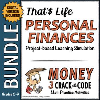 Preview of Personal Finance Unit - PBL Simulation - Money Crack the Code Bundle