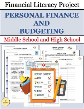 Preview of Personal Finance and Budgeting Project (with Google Slides™)