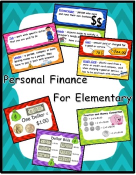 Preview of Personal Finance for Elementary