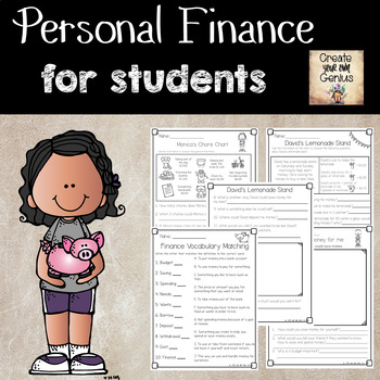 personal finance for kids financial literacy by create your own genius