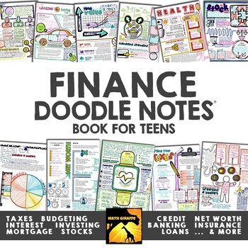 Preview of Personal Finance for Teens Doodle Note Book | Financial Literacy
