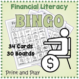Personal Financial Literacy BINGO & Memory Matching Card G