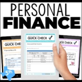 Personal Financial Literacy Daily Math Assessment Google Forms