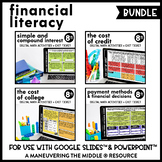 Personal Financial Literacy Digital Math Activity Bundle |