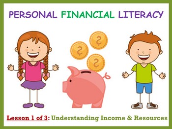 Preview of Personal Financial Literacy (Lesson 1 of 3: Understanding Income & Resources)