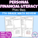 Personal Financial Literacy Mini Quiz | STAAR New Question