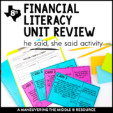 Personal Financial Literacy Review Activity | Personal Fin