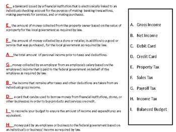 personal financial literacy homework 2 answer key