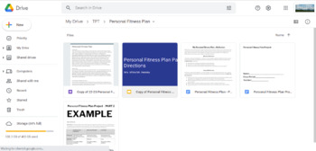 Preview of Personal Fitness Plan - Includes Plan, Web quest, and Reflection