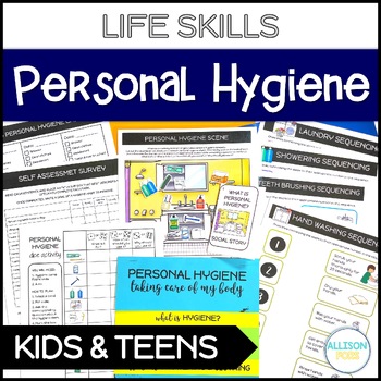 Preview of Personal Hygiene Functional Life Skills Special Education Activities