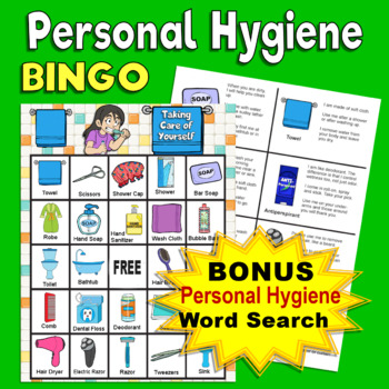 Preview of Personal Hygiene Bingo Game