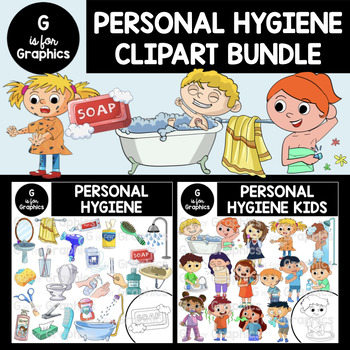 Preview of Personal Hygiene Clipart Bundle​