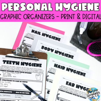 Preview of Personal Hygiene | Graphic Organizers and Project 