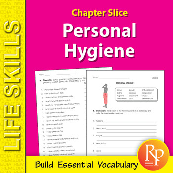 Preview of Personal Hygiene Life Skills Unit - Activities - Functional Vocabulary, Language