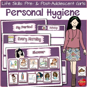 Preview of Personal Hygiene Visual Schedules & Support: Menstruation, Bathing, Teeth, Nails