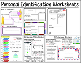 Personal Identification Practice for Special Ed with ID Cards