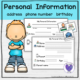 Address, Phone Number and Personal Information Practice an