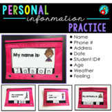 Personal Information Practice for Special Education