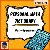 Personal Math Dictionary: Basic Operations